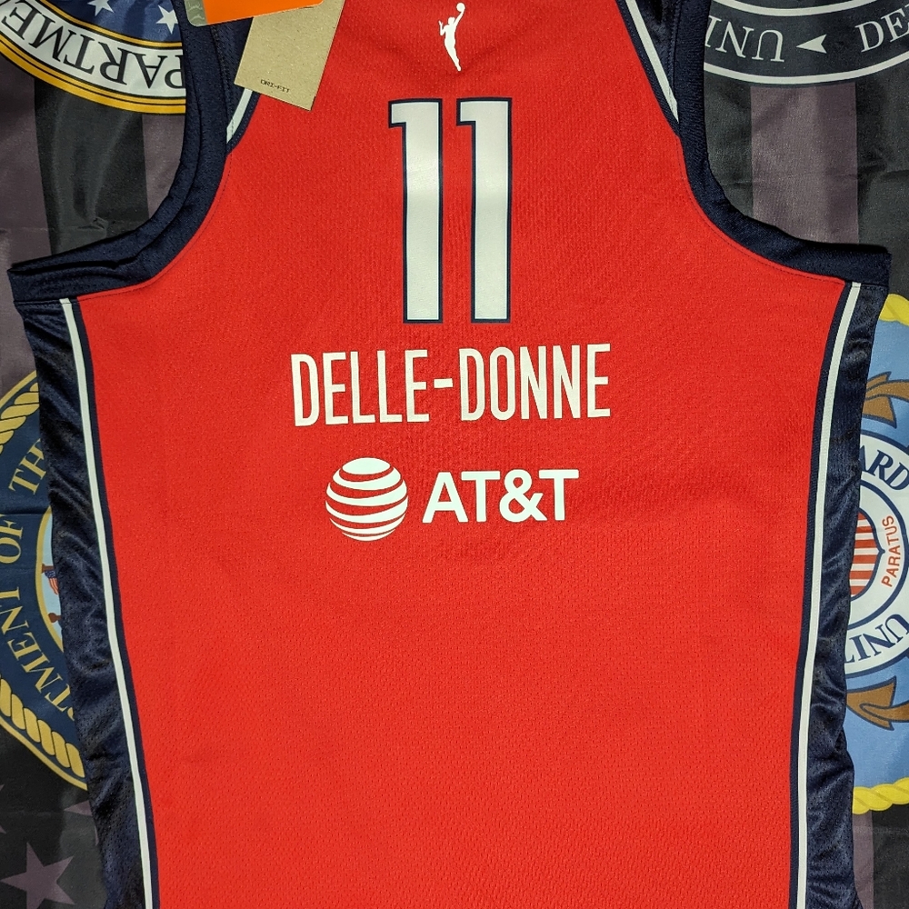 Nike Elena Delle Donne Red Washington Mystics Explorer Edition Dri-Fit.